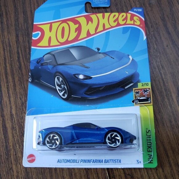 Hot Wheels Automobili Pininfarina Battista Blue 1:64 Exotics 2/10 - Picture 2 of 5